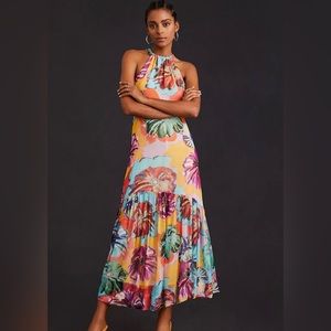 Anthropologie Maeve Halter Midi Dress Size Small